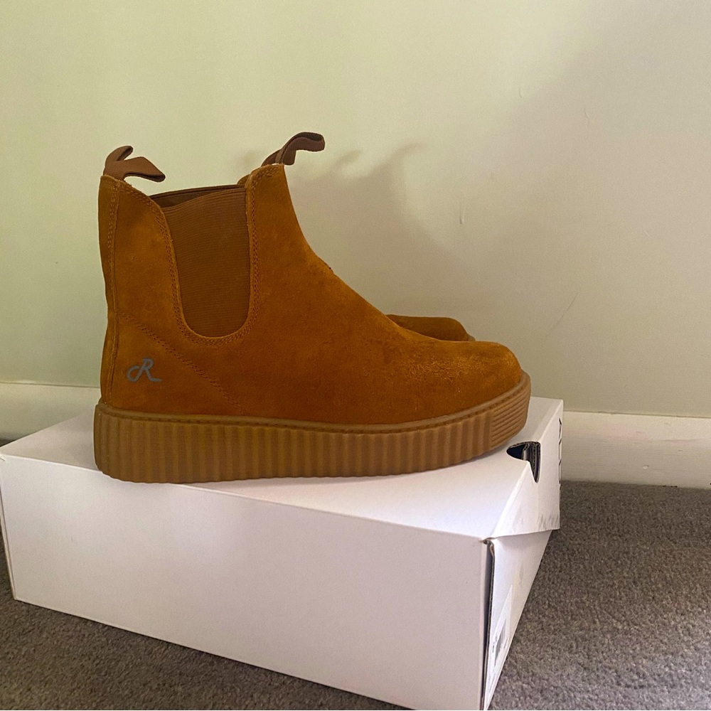 Religious comfort Bubba Run faux shearling booties.